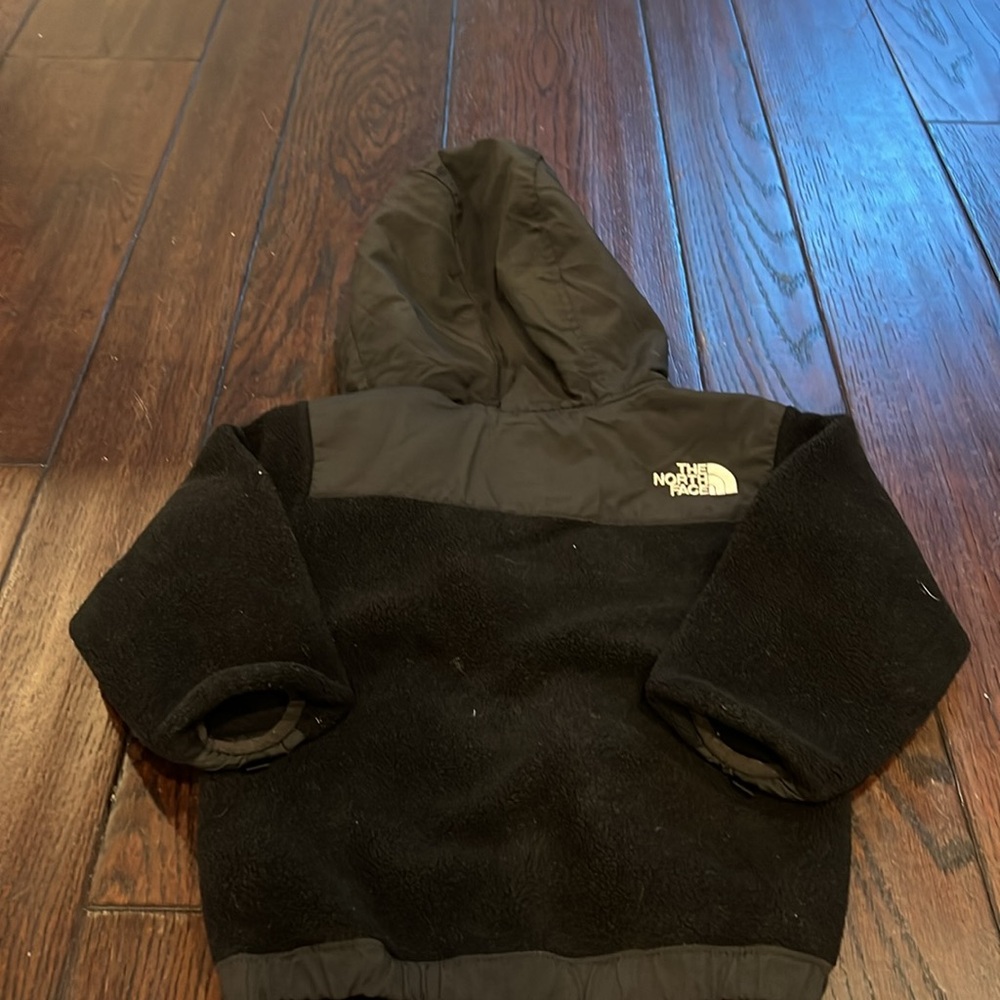Kids The North Face Black Fleece Jacket - Picture 4 of 4